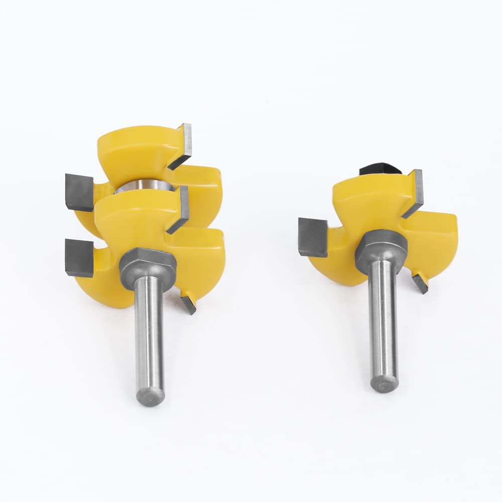 2er-Set 8-mm-Schaft Nut- Und Federfräser-Set Stock 1-1/2 Zapfenfräser