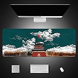 【Grand et parfait】 700x300 mm rend votre clavier et votre souris en dessus plus facile L'épaisseur est 2 mm Plus épais, plus stablement, beaucoup d'espace resté permet le meilleur mouvement sur la souris.