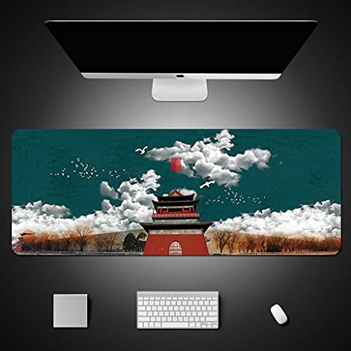 Tapis de souris multifonction XXL 900x400 mm pour gamer et bureau moderne