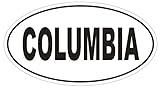Magnet Columbia Oval Vinyl Magnetic Bumper Sticker Decal D1823 Euro Oval University 5'