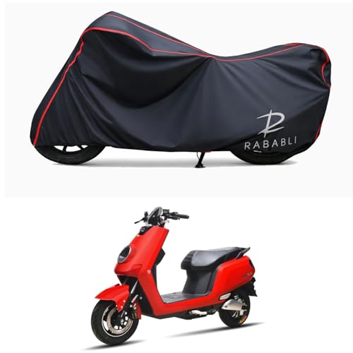 Image of Waterproof Bike Body Cover Compatible for | Benling Icon LA | Taffeta Fabric, Red Piping Design, Bottom Elastic Fit | Dustproof, Sun UV & Rain Protection for All Bikes