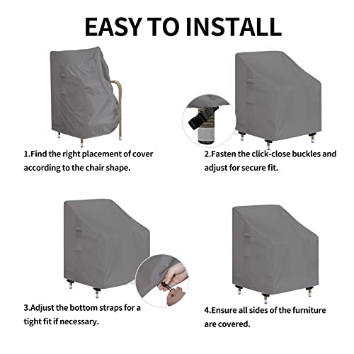 Evita daños por lluvia con la funda impermeable Easy-Going para sillas de exterior 8