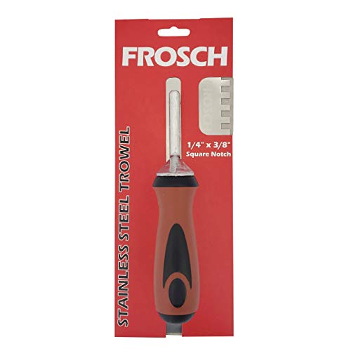 Frosch Stainless Steel Square Notch Tile Trowel (1/4" X 3/8")