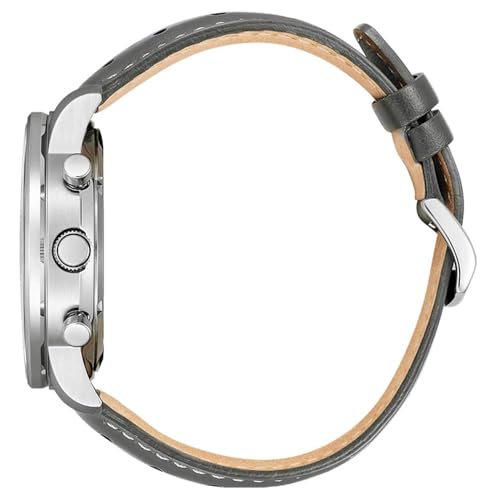 Image of Citizen Leather Analog Grey Dial & Band Men's Watch-Ca4500-24H