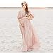 Beach Vacation Clothes for Women,Maternity Lace Dress for Photoshoot Off Shoulder Gown Pregnancy Dresses for Photography,Mermaid Gown Off Shoulder Dropped Sleeve Beach Fashion Pink-a
