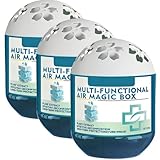 3 Stück Multifunktionale Air Magic Box zur Staubentfernung – Luftreiniger mit pflanzlicher Formel, geruchsneutralisierend & wartungsfrei für Zuhause, Kinderzimmer & Tierbereich