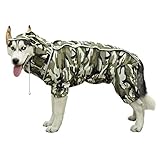 Material: poliéster BGDRR Pet Small Large Dog Chubasquero Ropa Impermeable for Perros Grandes Mono Rain Coat Overol con Capucha Capa Labrador Golden Retriever (Color : Blackish Camo, Size : 22)