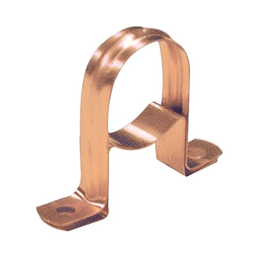 Odsupplies 15Mm Copper Saddle With Spacer (Known As 15Mm Copper Pipe Clips / 15Mm Copper Pipe Clips / 15Mm Pipe Clip/Copper Saddle Clip/Copper Pipe Clip Also Available In 15Mm, 22Mm And 28Mm)