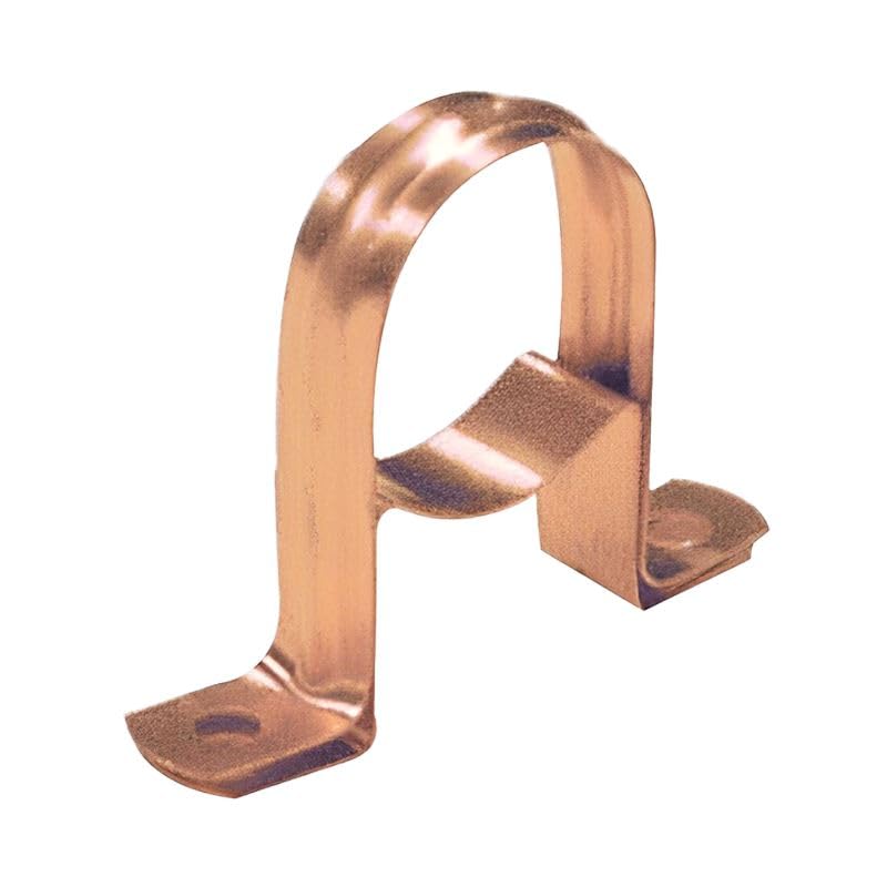 Bag of 5-22mm Copper Saddle with Spacer (Known as Copper Pipe Clips/Copper Saddle Clips/Copper Saddle Clip / 22mm Pipe Clip/Copper Pipe Clip Also Available in 15mm, 22mm and 28mm) — image 1