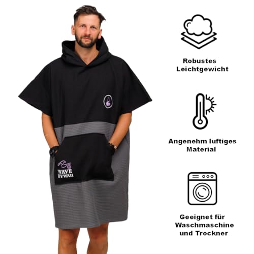 Poncho WAVE HAWAII TRAVEL EL YAQUE 2024 de microfibra compacta 4