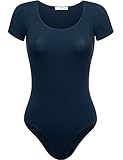 FPT Womens Basic Short Sleeve Bodysuit NAVY MEDIUM