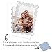 Attivolife Light up Wavy Photo Frame, 4x6 Inches Picture Frame Cute Night Light for Bedroom Aesthetic, Unique Birthday Christmas Gifts for Girl Lover Friends