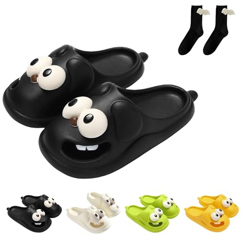 Litex Tongue Kiss Slippers Big Eye Dog Slipper Cute Funny 3d Big Eye Dog Fun Cartoon Package Head Eva Slippers