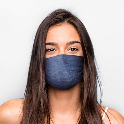 Preisvergleich Produktbild Generisch Mund Nasen Maske in vielen Varianten (Jeans-Optik)