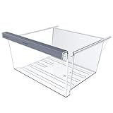 Upgraded W11162443 Refrigerator Crisper Drawer Compatible with Whirlpool Crisper Drawer W11046494 Whirlpool Fridge Drawer Maytag Refrigerator Drawer Parts WRS325SDHZ WRS315SDHZ WRS315SDHM Drawers