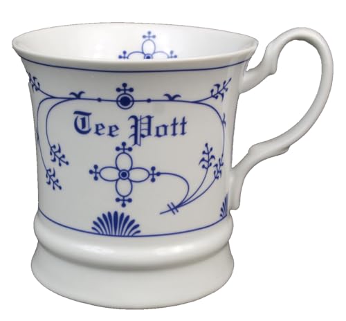 Porzellan Becher Indisch Blau - Tee Pott - Kapitänsbecher maritim...