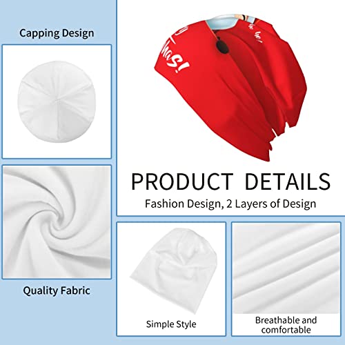 Beanie Chemo Hat Cancer Headwear Skull Hat Knitted Hat Scarf Nightcap Skull Cap For Adult Women Men (Christmas Cute Funny Santa Claus) #TOP2