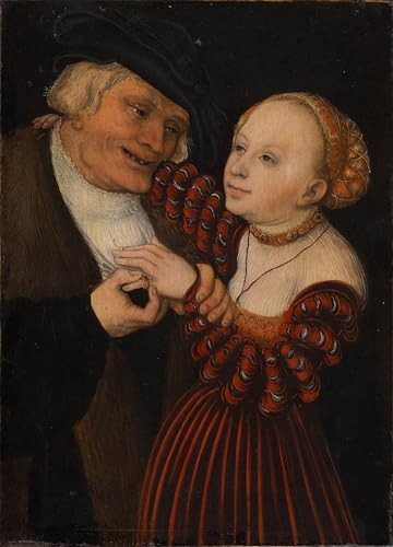 Impressions d'art mural Catharina de Bora Lucas Cranach poster vintage 60x90cm