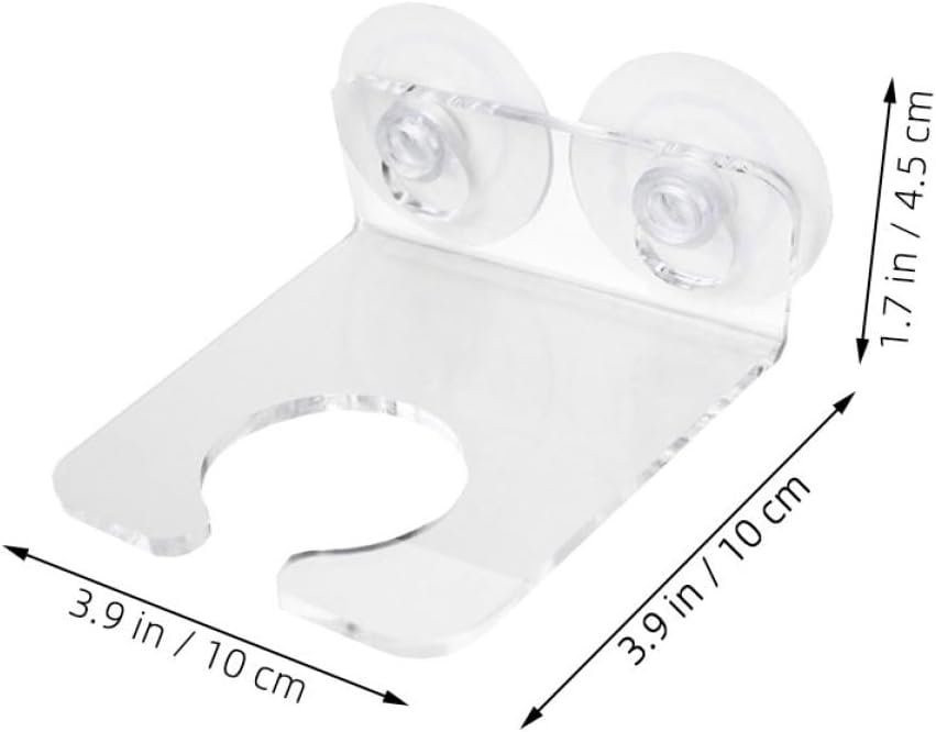 Acrylic Suction Cup Wine Glass Holder Rack, 2pcs Set, Bathroom and Bathtub Wine Storage Rack for Shower and Bathtub Use