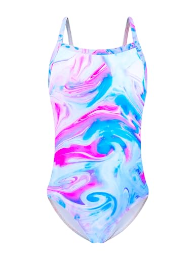 Image of Snowheart Girls Swimsuit One-Piece Bathing Suits Multicolor Kids Sport Summer Beach Swimwear for 2-12 Years Old