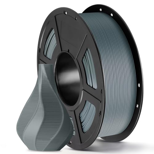 ANYCUBIC PLA Filament 1.75mm 1KG Silber, 3D Drucker Filament, Filament-3D-Druckmaterialien Intelligente Identifikation 1KG Textur Silber 1KG