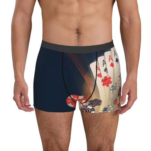 Casino Poker Chips Mens Underwear Boxer Briefs Him Moisture Wicking Boxer Briefs2