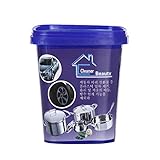 Edelstahl Reiniger 400g – Universal Reinigungspaste für Küche, Auto & Metall – Entfernt Flecken, Rost, Kalk, Stainless Steel Cleaning Paste Oven Cookware Cleaner,Household Kitchen Cleaner (1)