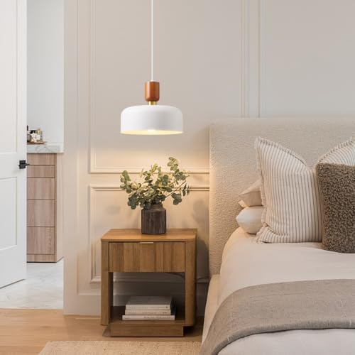 Nordic Sculptural White Pendant Light: Metal Wood Kitchen Island Chandelier by FLIOPIO - Used condition - Image 8