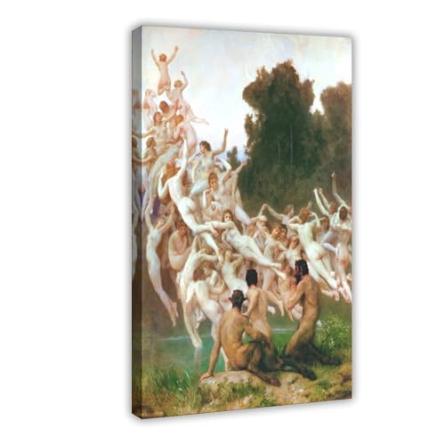 Toile Les Oreades de Bouguereau 1902 décoration murale haute définition