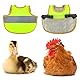 DONGKER Huhn Weste, Wasserdicht Hühnersattel Warnweste für Hennen, Pet Reflective Vest, Einstellbar Henne Kleidung Geflügel Schürze Sattel für Haustiere-Schutzfeder für Huhn Und Ente