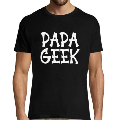 T-Shirt Homme Papa Geek rigolo pour afficher sa fierté en famille