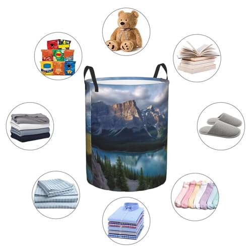 Panier à linge autonome avec poignées pliable grand bac à linge imperméable M - 7