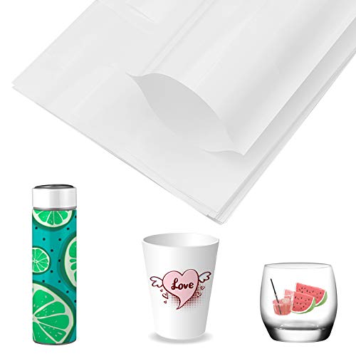 KINBOM 30PCS Sublimationsschrumpffolie Wärmeschrumpfbeutel Weiße Schrumpffolienröhrchen Für Die Sublimation Von Bechern Und Rohlingen (6 Verschiedene Größen)