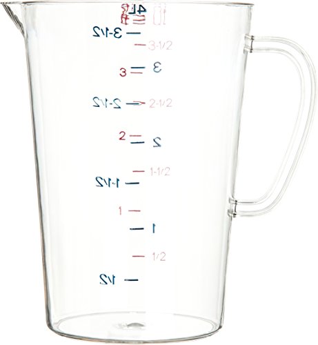 Vaso medidor comercial plástico 1 galón transparente miniatura 1