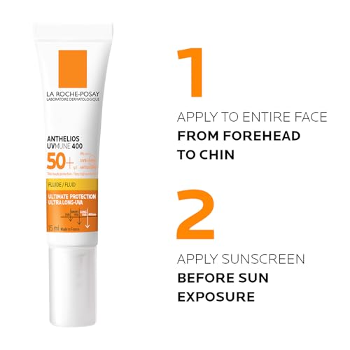 Image of La Roche-Posay Anthelios UVMune400 Invisible Fluid SPF50+ Sunscreen, 15ml | ULTRA-LONG UVA PROTECTION, DAILY-WEAR BROAD-SPECTRUM SPF 50+ PA++++, COMFORTABLE & INVISIBLE FINISH, DERM-RECOMMENDED