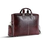 HAMMONDS FLYCATCHER Genuine Leather Office Bag for Men - 15.6 Inch Laptop Bag for Men for Professionals, Business Travelers - Adjustable Straps & Multiple Compartments
