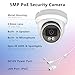 5MP Full Color Security IP Camera, 3K PoE IP Dome Security Camera with Smart Dual Light, Two Way Talk, 98ft Night Vision, 110°Wide Angle, IP66 Waterproof, Full Metal Housing, Human/Vehicle Detection