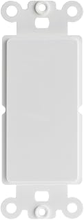 CableWholesale Decora - Placa de Pared Pasacables Pared, Color Blanco