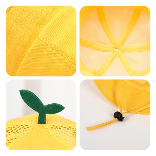 Kids Sun Bucket Hat, Summer Beach Hat with Tender Shoot for Girls Boys3