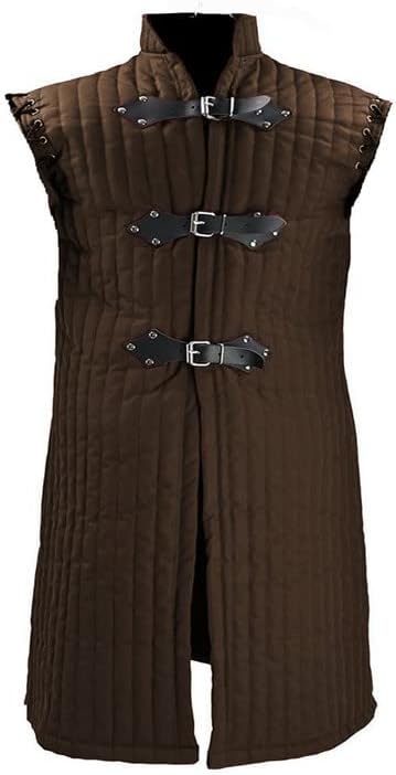 Gambeson Vest Coat Thick Padded SCA LARP Jacket Quilted Cotton Costume Dress