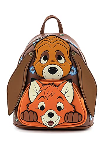Loungefly Disney Fox and Hound Todd and Cooper Cosplay Womens Double Strap Shoulder Bag Purse