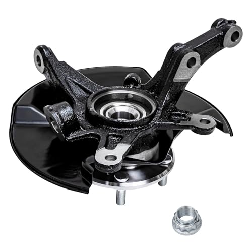 Image of Detroit Axle - 2pc Knuckles with Wheel Hub Bearing Assembly for 2006-2011 | Honda Civic 2007 2008 2009 2010 Driver Side Passenger Side Front Steering Knucle Wheel Hub Bearing Replacement
