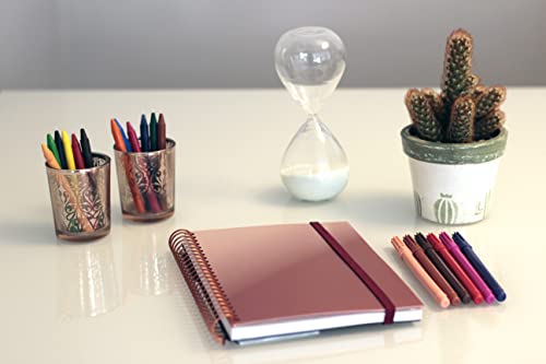 Caderno Escolar 1/4 96 Folhas Bronze Confetti