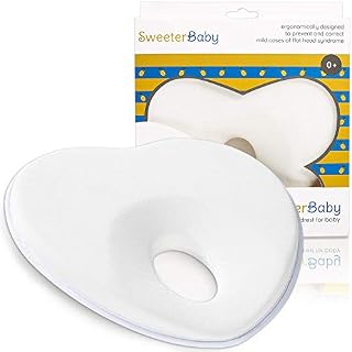 Sweeterbaby Baby Pillow for Flat Head Syndrome Prevention, Prevent Plagiocephaly for Infants