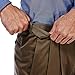 Haggar Mens Premium No-Iron Classic-fit Expandable-Waist Pleat-Front Dress Pants, Toast, 36W x 29L US