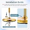 9 Rechargeable Gold Lighted Makeup Mirror with Magnification 20X/1X, Magnifying Mirror with Base Charging and Switch, Makeup Vanity Mirror with 3 Color Dimmable Lights for Dresser, Bathroom