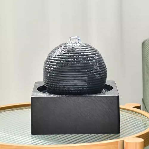 Decoraciones de fuente circular minimalista y moderna de plástico 5