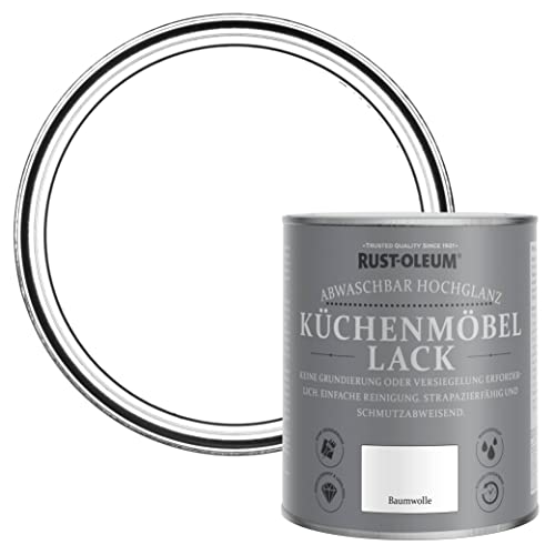 Rust-Oleum Küchenmöbellack im Hochglanz - Finish - Baumwolle 750ml