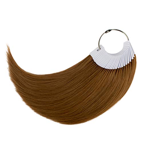 Anillos de color de cabello 100% cabello humano muestras 30 piezas miniatura 1