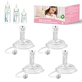 Guxetans Straw Nipple Compatible with Dr Browns Narrow and Narrow Glass Baby Bottles,Straw Cup Nipple, Soft 100% Silicone Straw Cup Nipple,Variable Flow,BPA-Free,6m+ (Straw Cup Nipple)